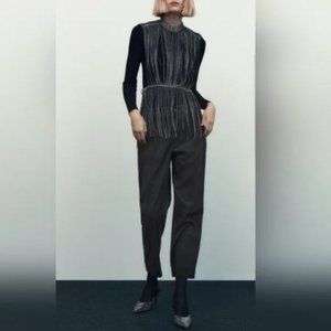 NWT THE RELAXED CHINO PANTS GRAY Pinstripe 6136/240.